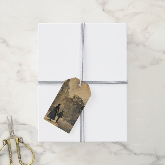 Een Gotische Moeder Serie Design #8 Cadeaulabel (Met Touw)
