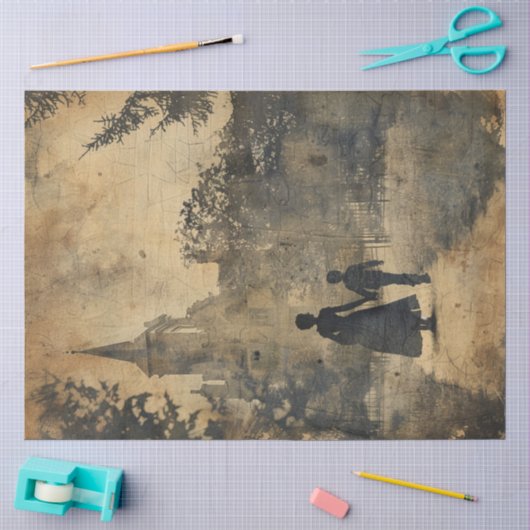 Een Gotische Moeder Serie Ontwerp #8 Tissuepapier (Craft)