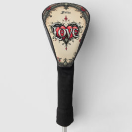 Een gotische romance. Een , gotische stijl Golfheadcover