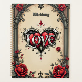 Een gotische romance. Een , gotische stijl Planner