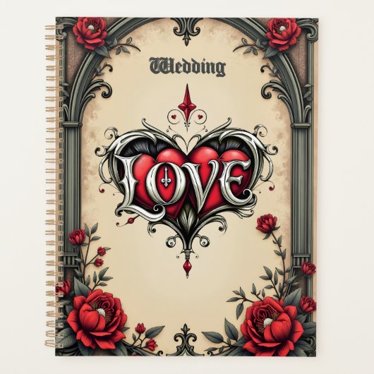 Een gotische romance. Een , gotische stijl Planner (Voorkant)