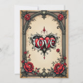 Een gotische romance. Een , gotische stijl Save The Date (Achterkant)