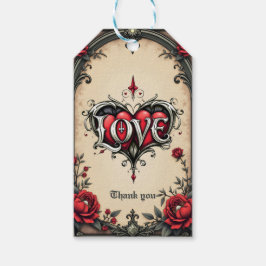 Een gotische romance. Een weelderige, gotisch aand Cadeaulabel