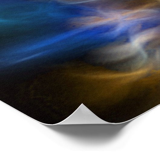 Een goudbloem en reflecties poster (Hoek)