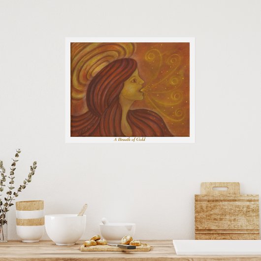 Een gouden brij poster (Keuken)