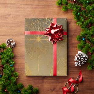 Een gouden contemplatie cadeaupapier