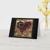 "Een gouden Ding van de liefde " * Kaart (Gele Bloem)