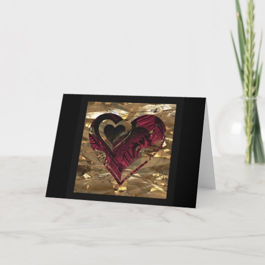 "Een gouden Ding van de liefde " * Kaart (Voorkant)