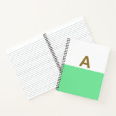 Een gouden initialen notitieboek (Binnen)