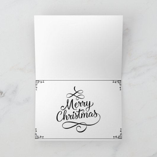 Een gouden kerst kaart (Binnen)