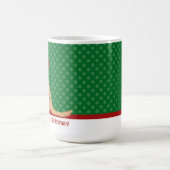 Een gouden kerstgroene Mok (Center)