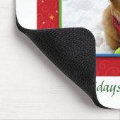 Een gouden kerstgroet muismat (Hoek)