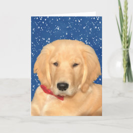 Een gouden kerstkaart bedankkaart