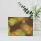 Een gouden kerstpatroon op Fawn Brown Briefkaart (Staand voorkant)