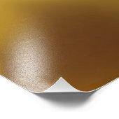 Een gouden kerstpatroon op Fawn Brown Foto Afdruk (Hoek)