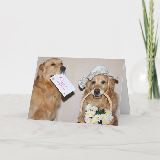 Een gouden Moederdag Kaart (Voorkant)