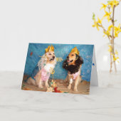 Een gouden Poseidon en Triton verjaardag Kaart (Gele Bloem)