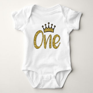 Een gouden prinses Crown Bodysuit