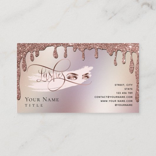 Een gouden troep-trouwerekaart met mooie zweepslag visitekaartje (Achterkant)