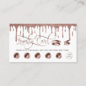 Een gouden troep-trouwerekaart met mooie zweepslag visitekaartje (Voorkant)