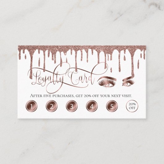 Een gouden troep-trouwerekaart met mooie zweepslag visitekaartje (Voorkant)