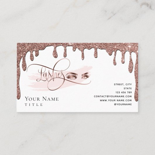 Een gouden troep-trouwerekaart met mooie zweepslag visitekaartje (Achterkant)