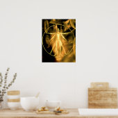 Een gouden Vetruviaanse Man Poster (Keuken)