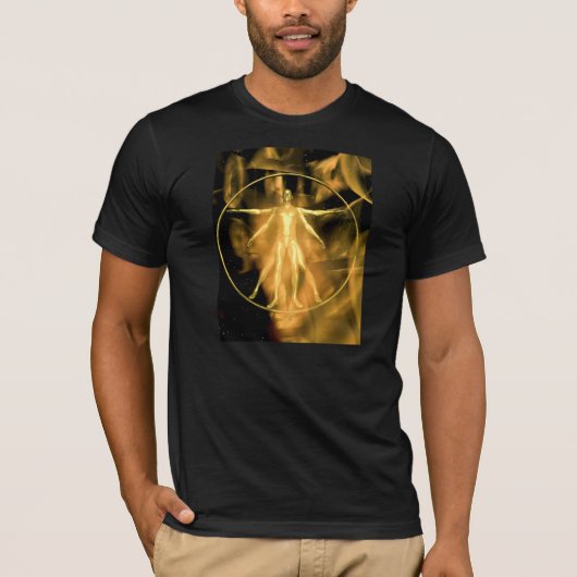 Een gouden Vetruviaanse Man T-shirt (Voorkant)
