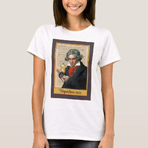 Een gouden vijfde van het T-shirt van Beethoven