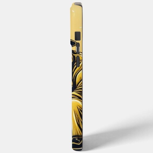 Een gouden visser Case-Mate iPhone case (Achterkant / Links)