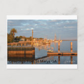 Een gouden zonsondergang over de St Marys Waterfro Briefkaart (Voorkant)