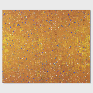 Een goudkleurige Klimt geïnspireerd Cadeaupapier