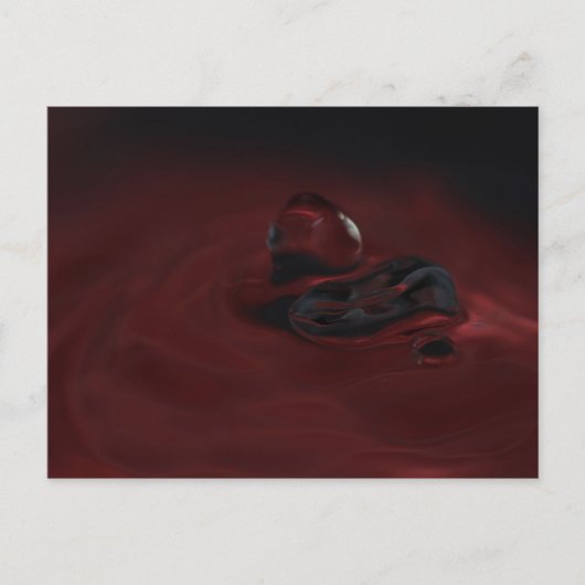 Een goutte qui-hersortering briefkaart (Voorkant)