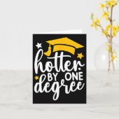 Eén graad heter Funny Afstuderen 2025 Kaart (Gele Bloem)