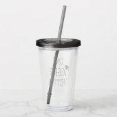 Eén graad heter Grappige afstudeercitaat Acryl Drinkbeker (Achterkant)