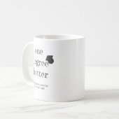 Eén graad heter koffiemok (Voorkant links)
