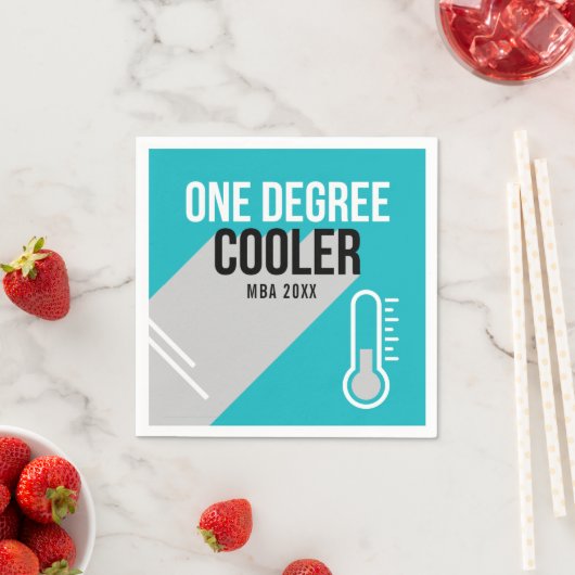 Eén graad koeler modern, gepersonaliseerd Afstuder Servet (Insitu)