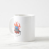 Eén graad warmer Afstuderen Koffiemok (Voorkant links)