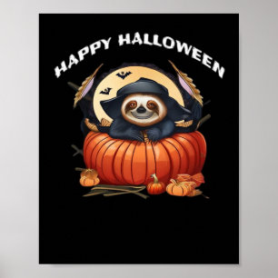 Een graai luiaard die Halloween viert Essential T- Poster