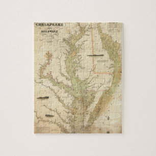Een grafiek van de Chesapeake and Delaware Bays Legpuzzel