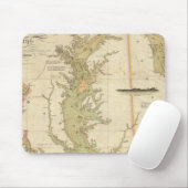 Een grafiek van de Chesapeake and Delaware Bays Muismat (Met muis)