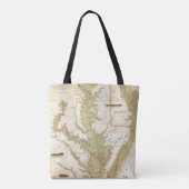 Een grafiek van de Chesapeake and Delaware Bays Tote Bag (Achterkant)