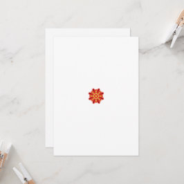 Een grafisch motief met in elkaar grijpende rode e kaart