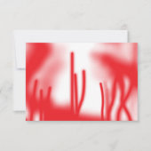 Een grafisch ontwerp met opvallende rode en oranje bedankkaart (Voorkant)