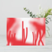 Een grafisch ontwerp met opvallende rode en oranje kaart (Staand voorkant)