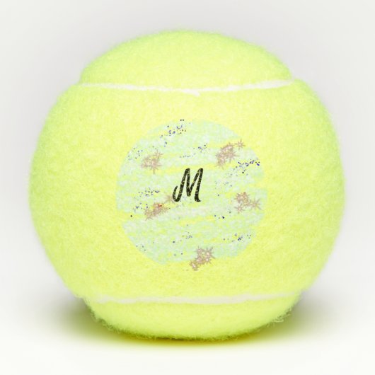 één-gram logo personalized baking tennisballen (Voorkant)