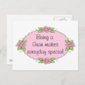 Een Gran zijn maakt elke dag speciaal Briefkaart (Voorkant / Achterkant)