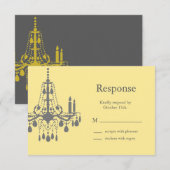 Een Grand Ballroom RSVP geel/grijs (Voorkant / Achterkant)