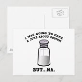Een grap over natrium briefkaart (Voorkant / Achterkant)