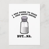 Een grap over natrium briefkaart (Voorkant)